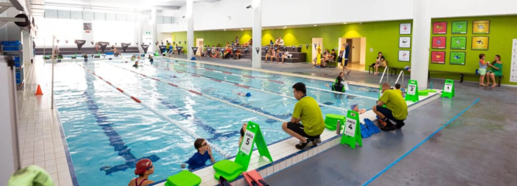 Aquatic Achievers swim-school environment where trainees develop practical teaching capability