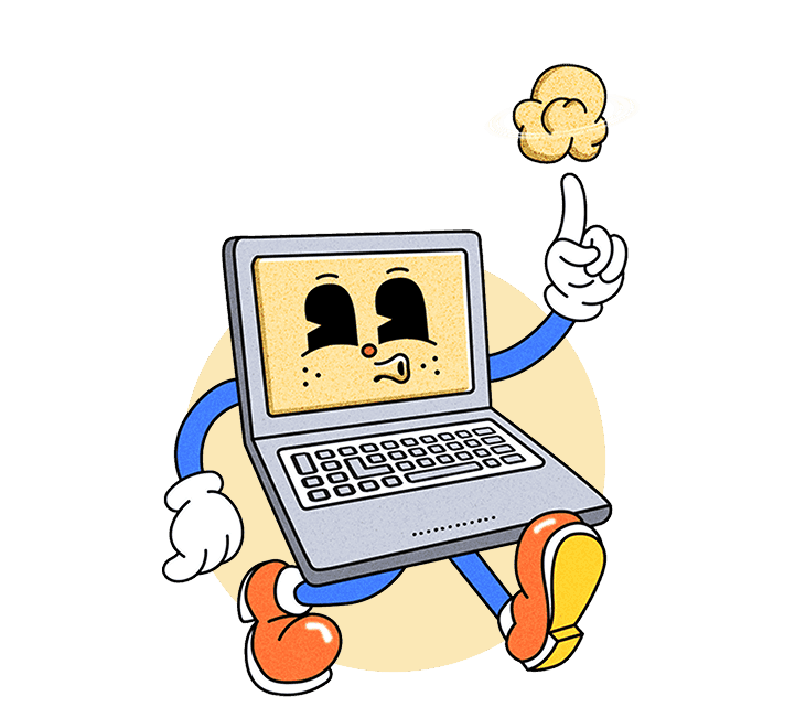 Un PopHeadz jonglant avec un PopCorn, Deux PopHeadz complices et souriants, personnage issus de l'univers de PopCorn Garage.