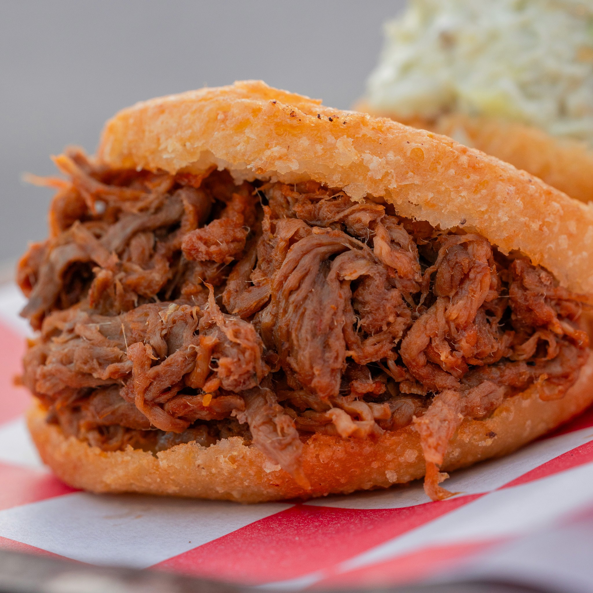 The Arepa La Peluda at Las Rubias Grill Westchester Food Truck