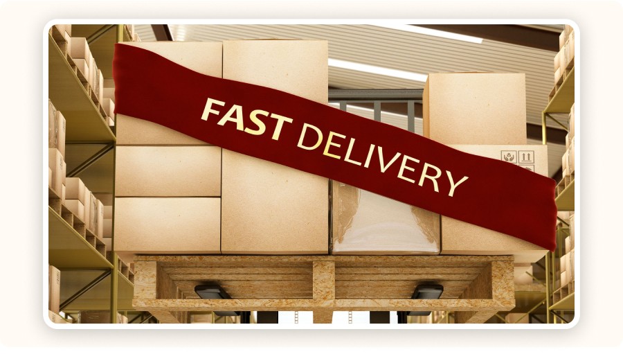 fast delivery banner