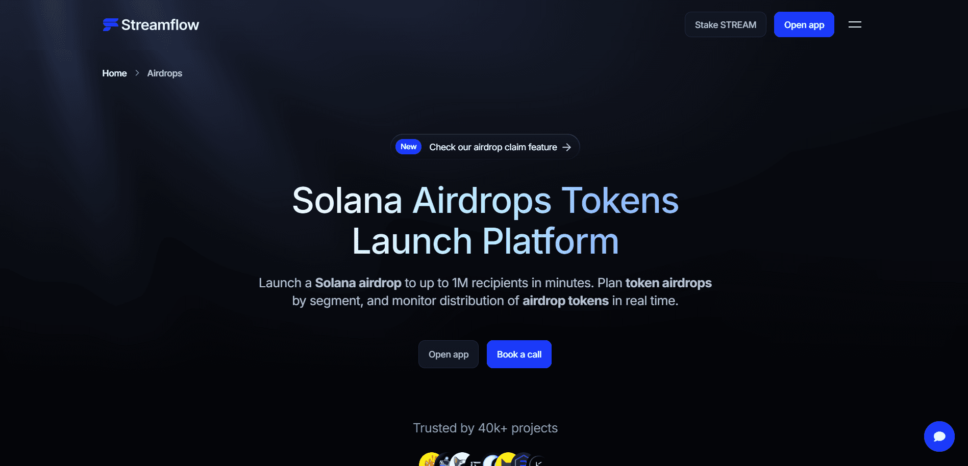 Streamflow's Solana Tokn Aidrops