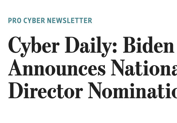 CISA Director Nominations