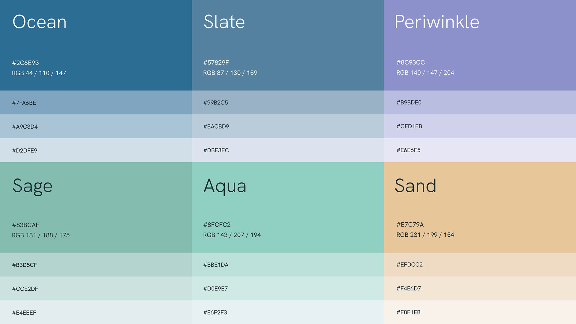 Can Did BD brand colour palette, deep teal, coral and supporting tones, by Huw Mathias.