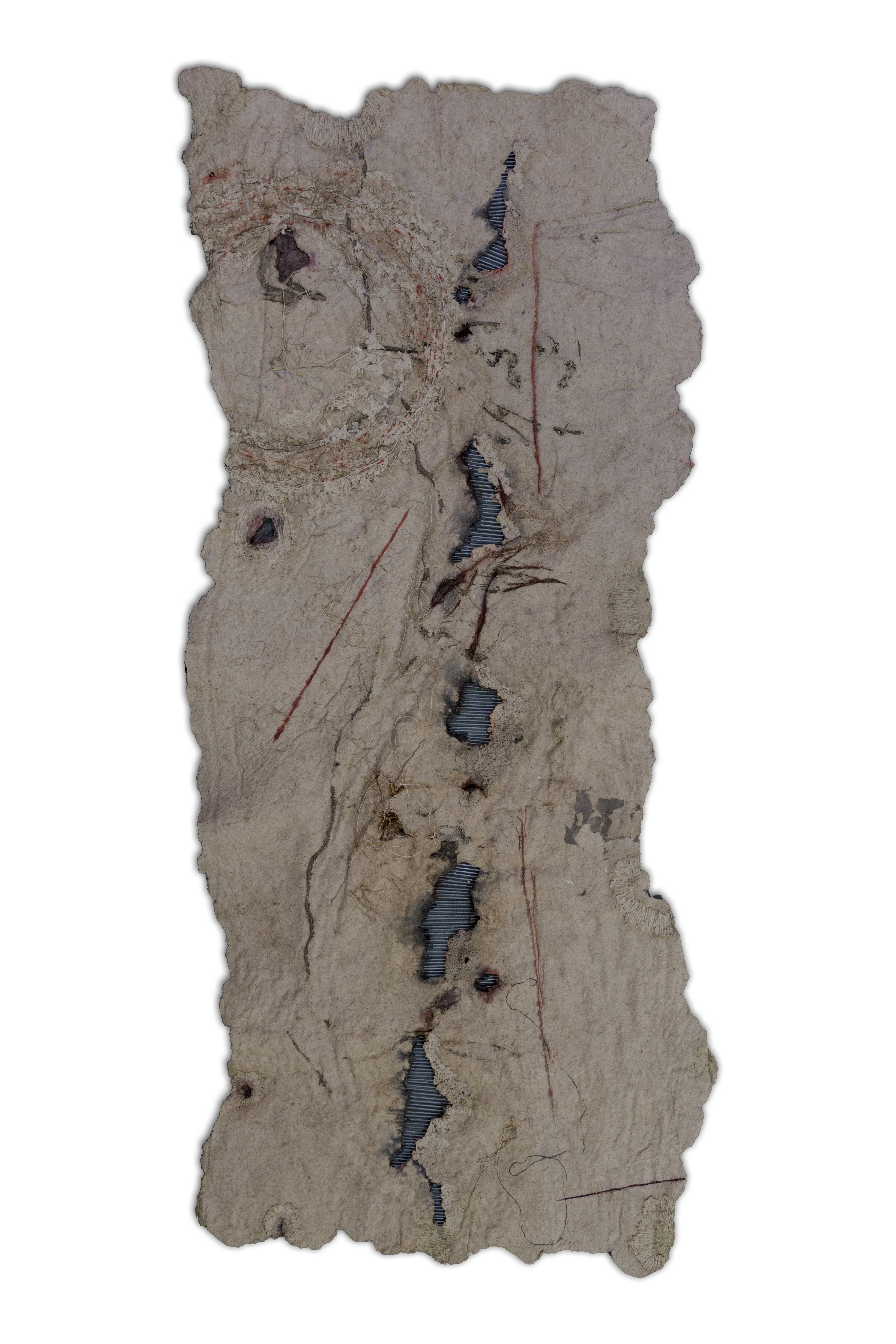 herd of sheep on road painting