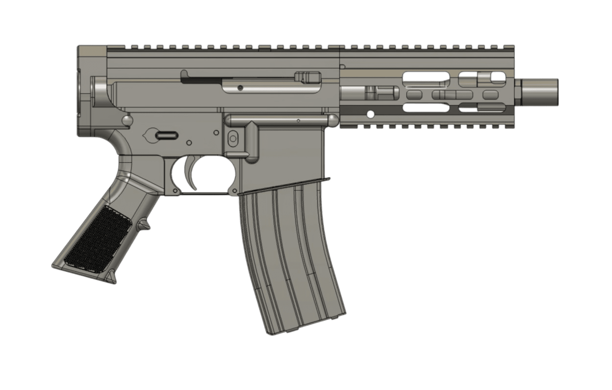 Bufferless AR pistol Blecher LLC