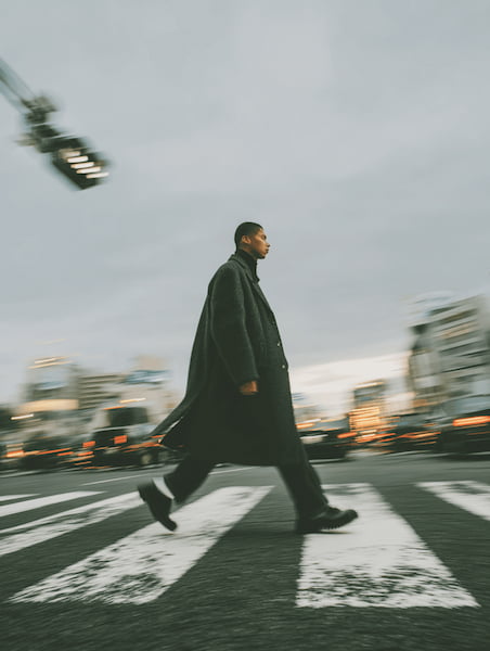 Urban street photography with motion blur