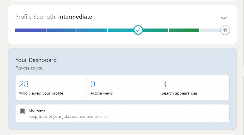 LinkedIn’s Progress Bars