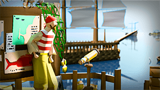 sailor stands on dock