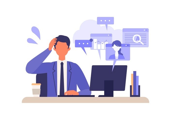 A professional developer is focused on writing PHP code at a modern workstation, surrounded by multiple monitors displaying dynamic web pages and project management tools. This scene highlights the skills of proficient PHP developers engaged in web development and building secure web applications.