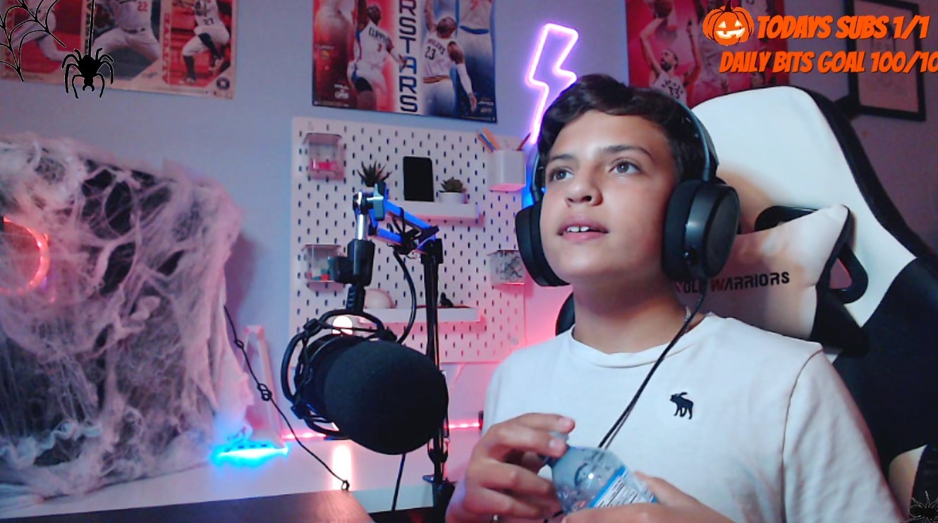 Hayden streaming when he was younger