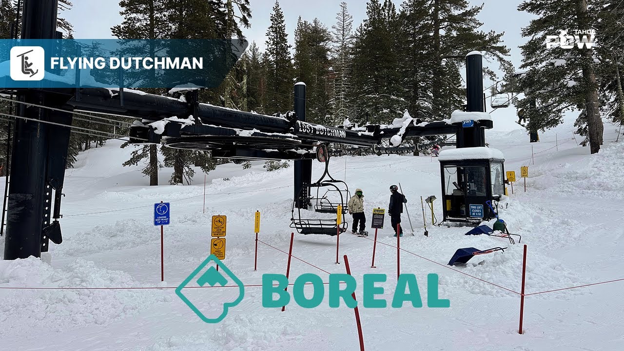 Flying Dutchman Lift Boreal – Access to Wide-Open Intermediate Terrain