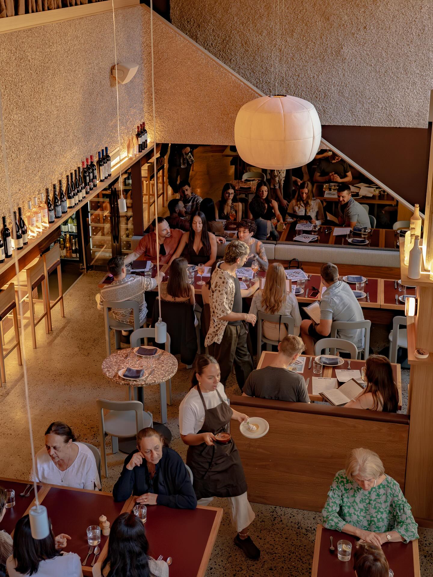 A man with some model buildings