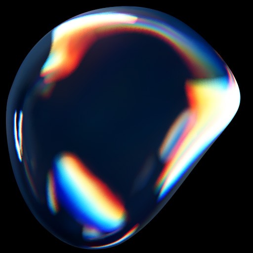 a circular object with a white background