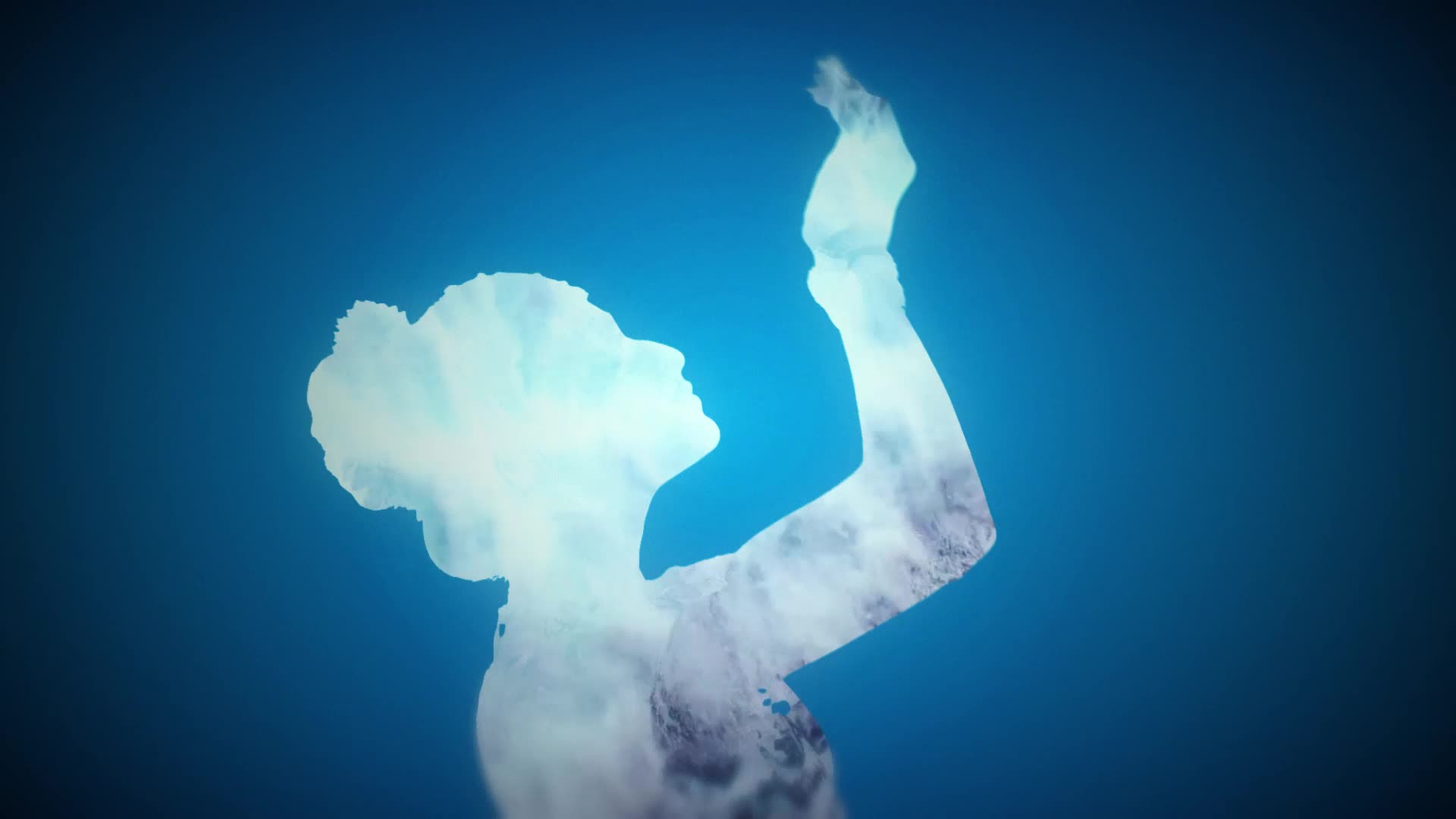 Classical Bharatanatyam movement used metaphorically to depict the struggles faced by rivers in India.