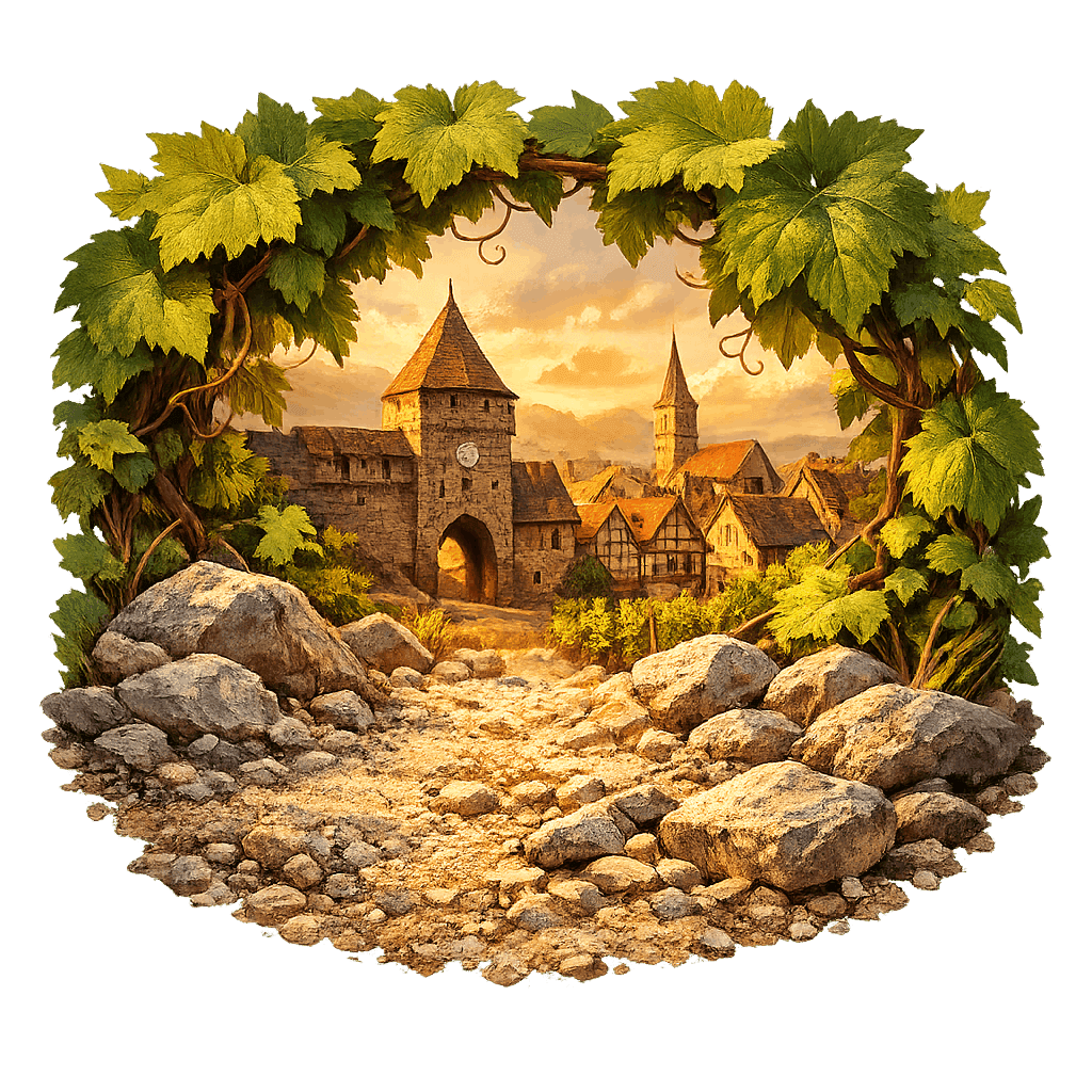 Detailed graphic of the Turckheim wine region.