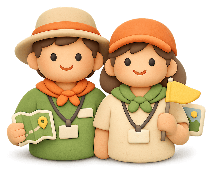Two tour guides