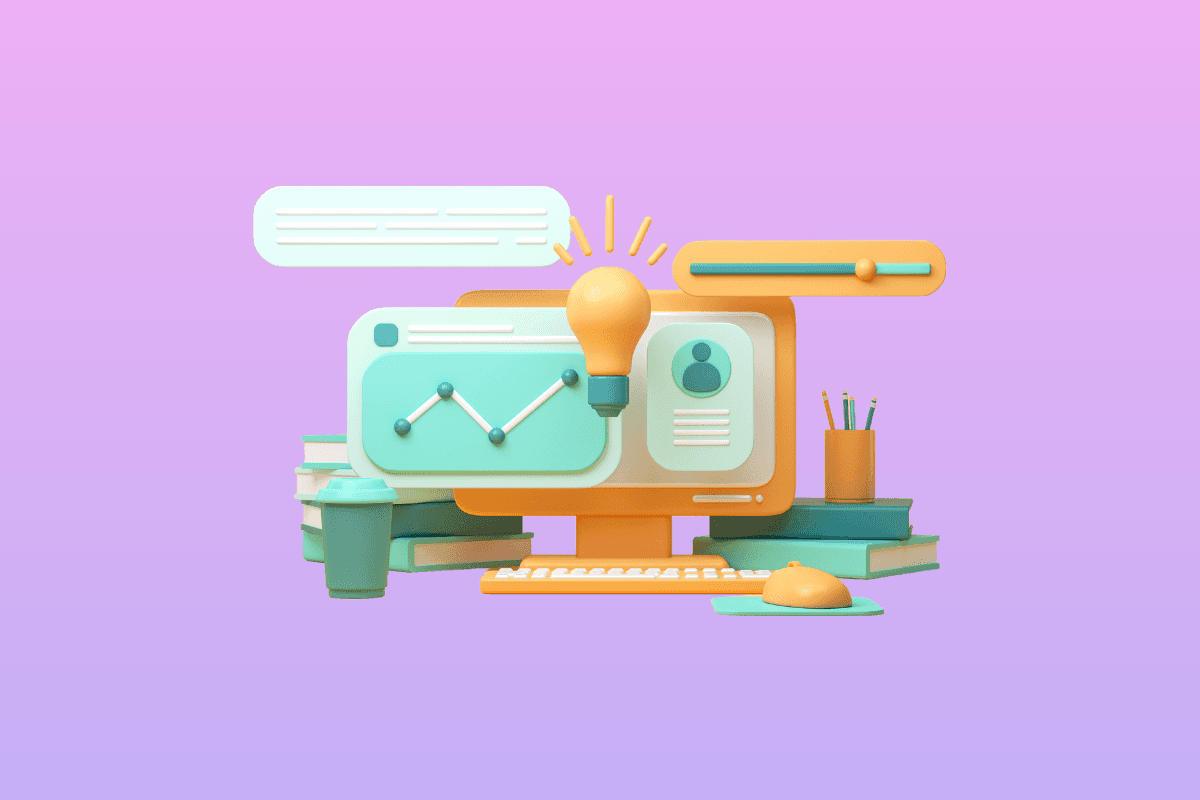 Screen from a fictional news mobile app on a blue gradient background