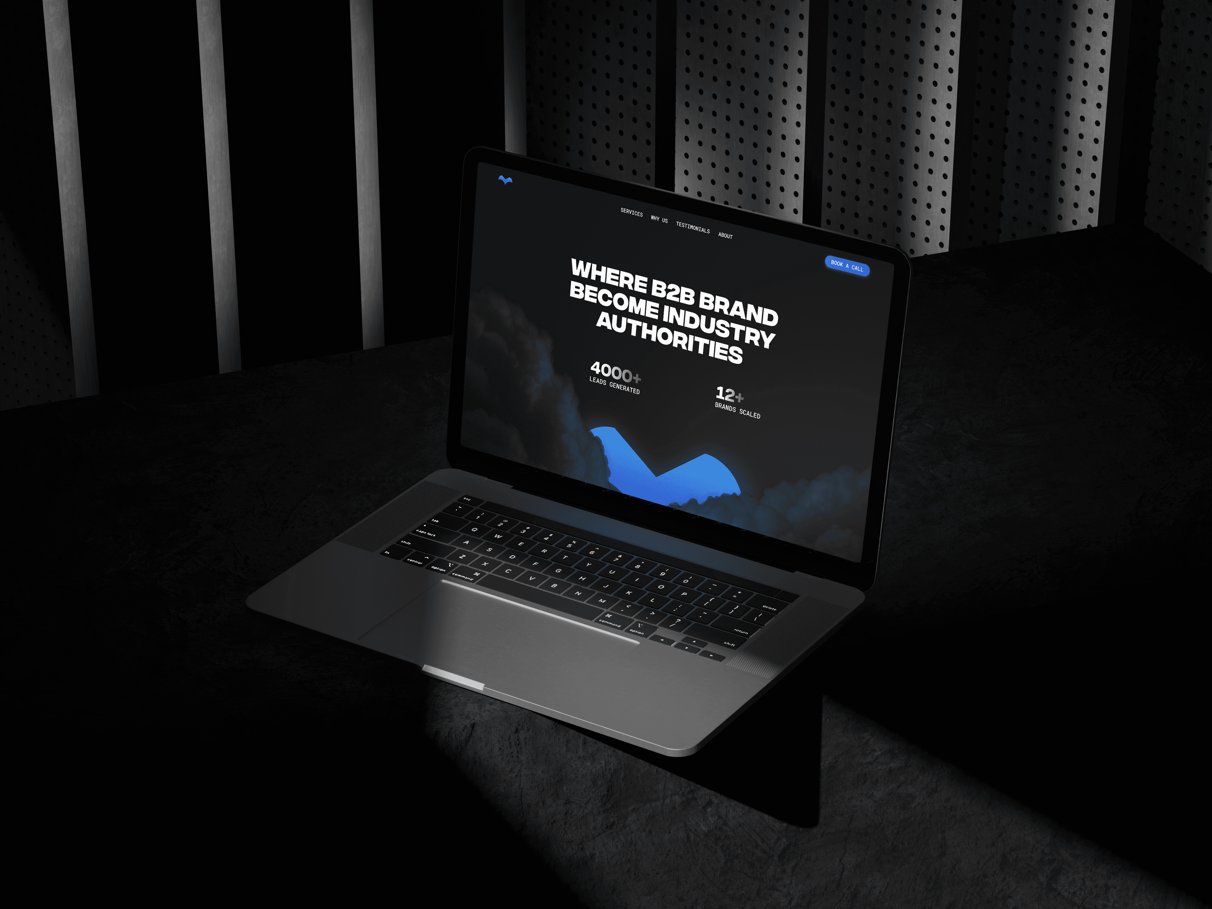 Black and white wave