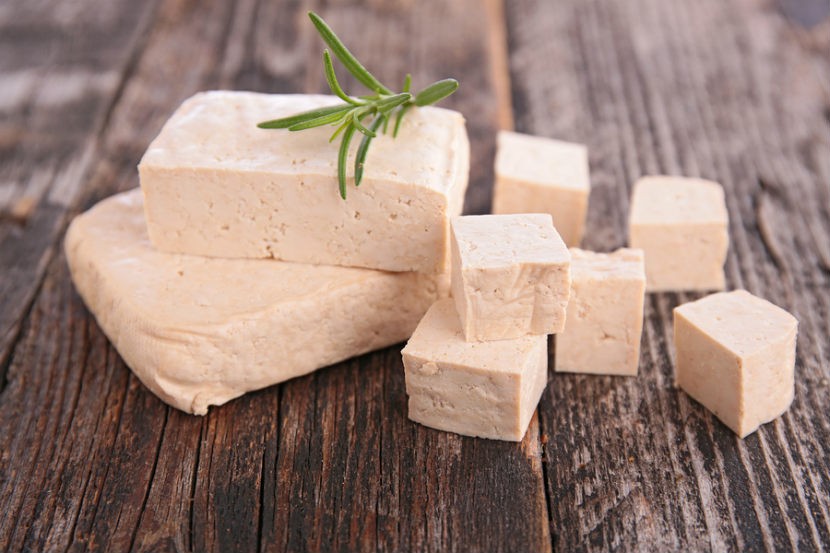 tofu cutted into small cube size