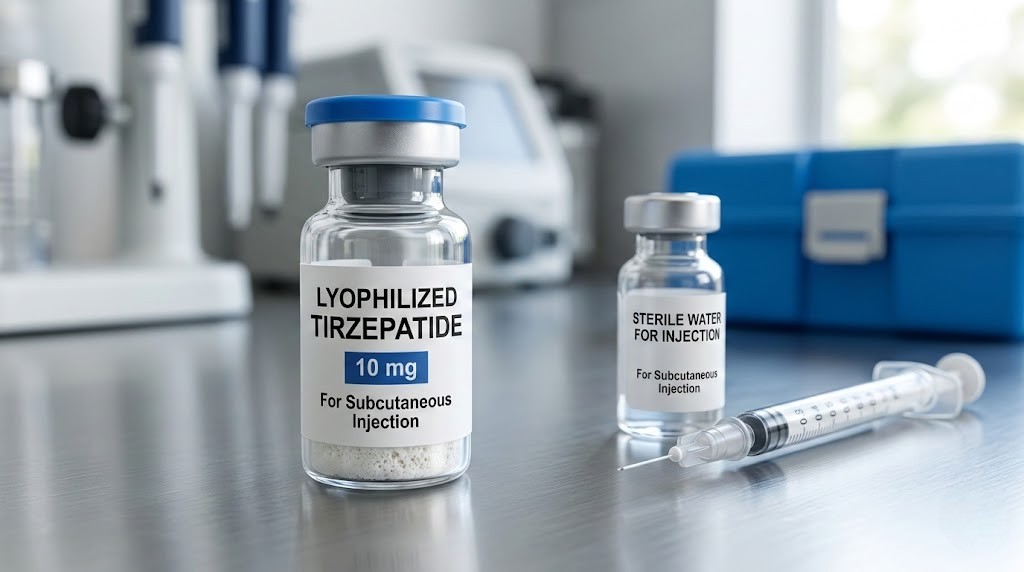 Lyophilized tirzepatide