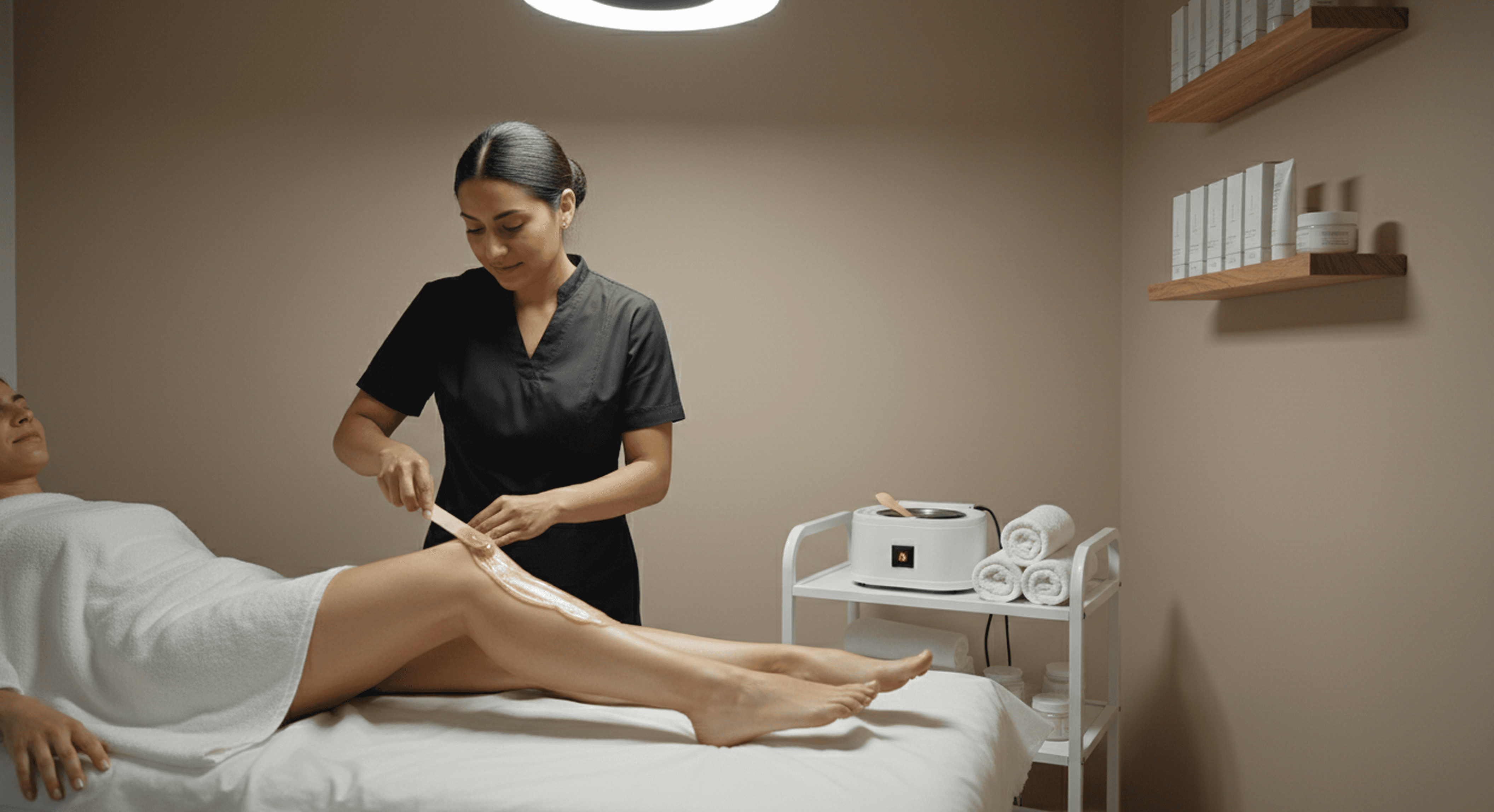 Waxing service page on Bukeen for booking hair removal appointments