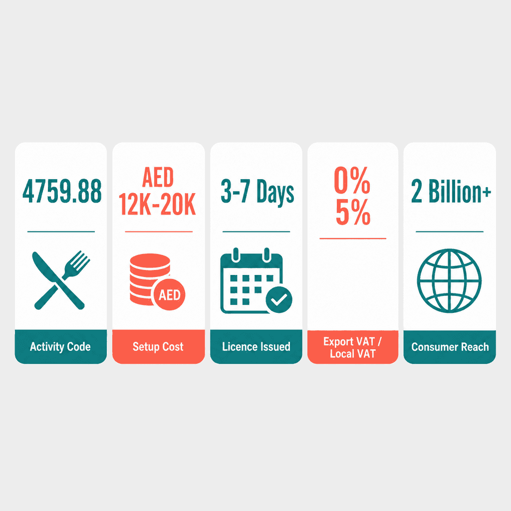 Infographic: Household Utensils Trading License in Dubai