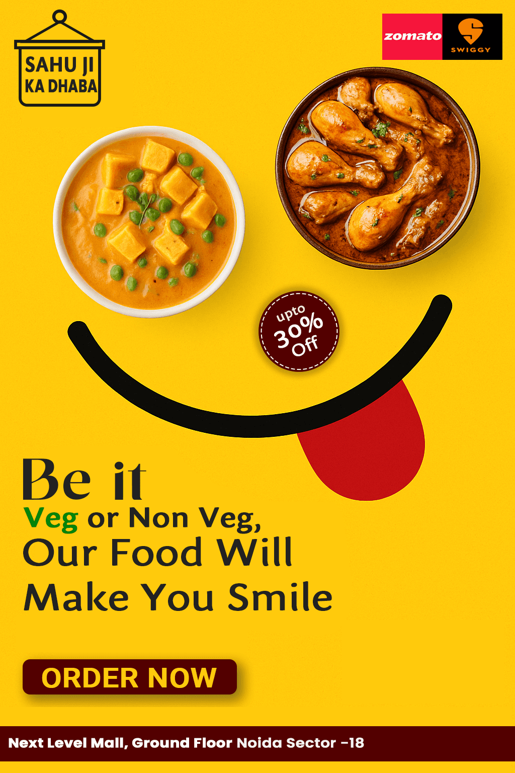 Food poster by Sunny graphic ui