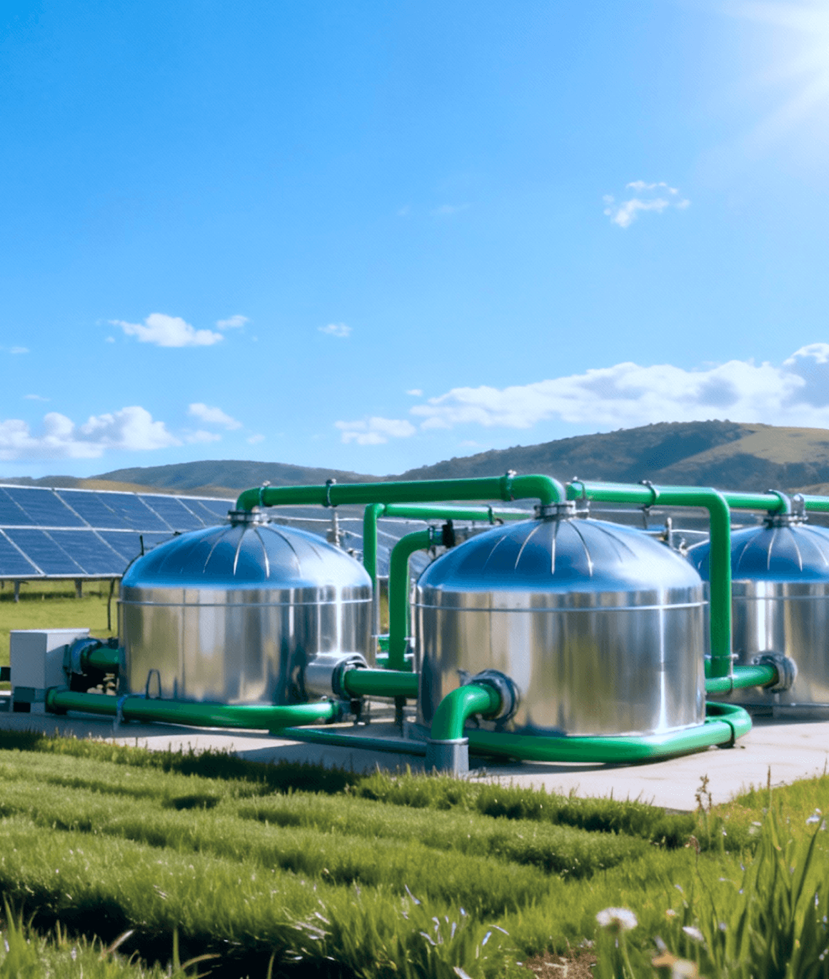 Biogas energy plant