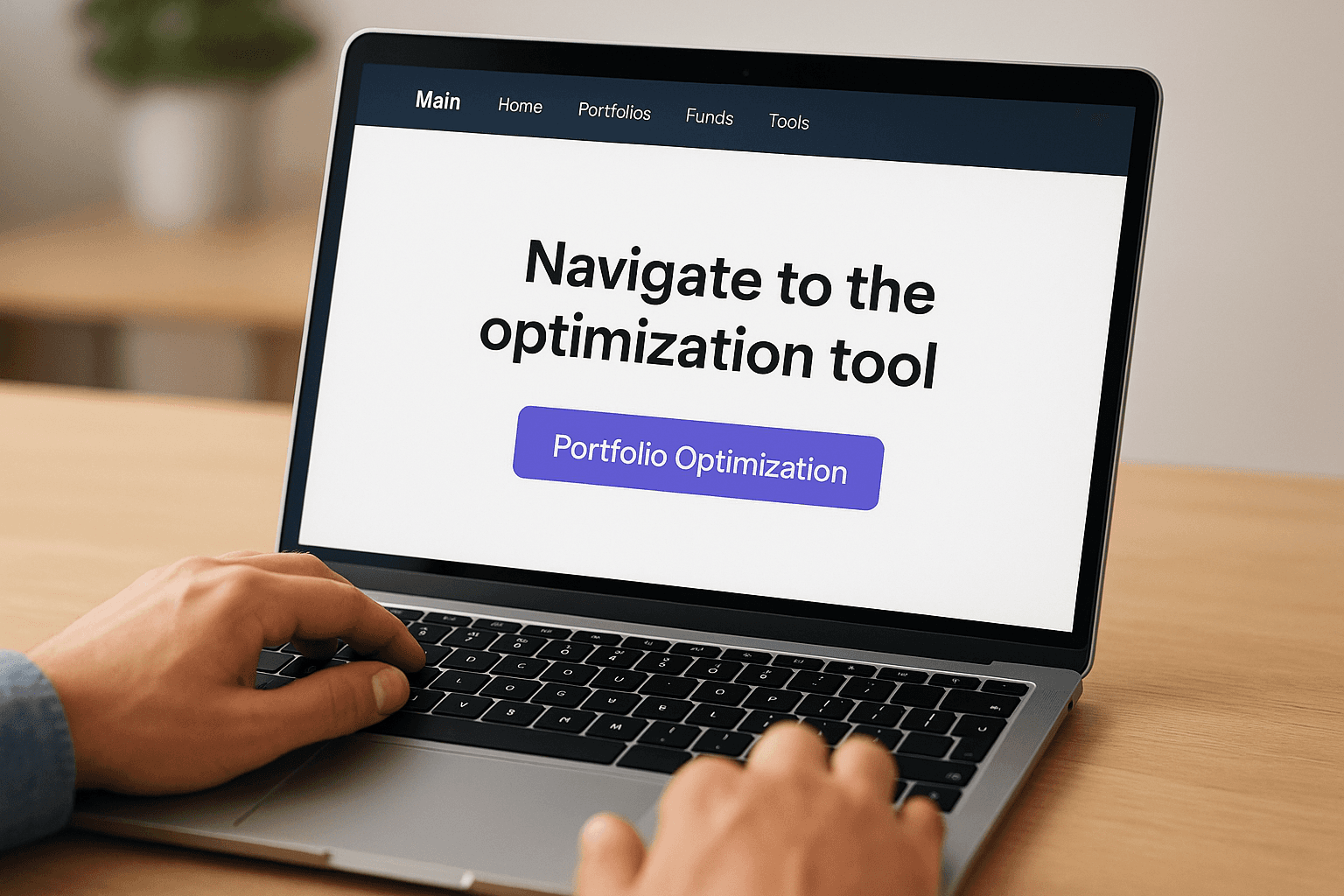 Navigate to the optimization tool