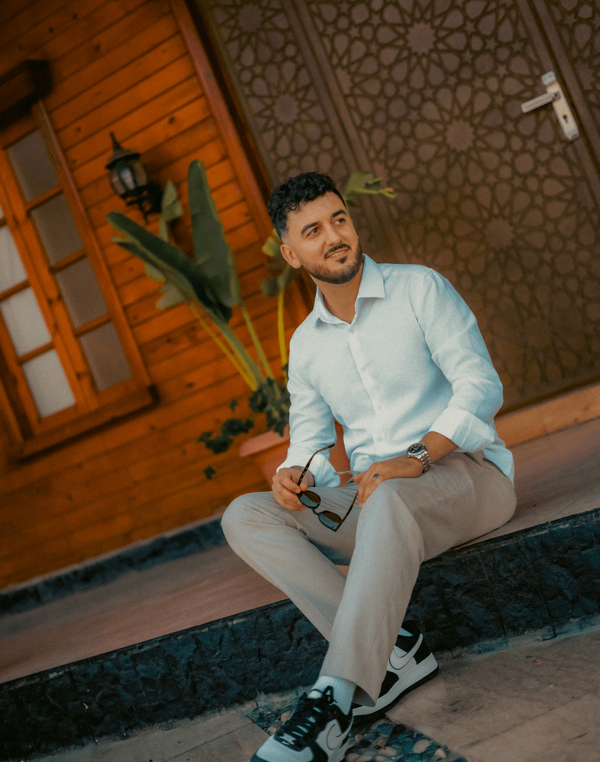 A portrait of Creative Director Charlie Abbas