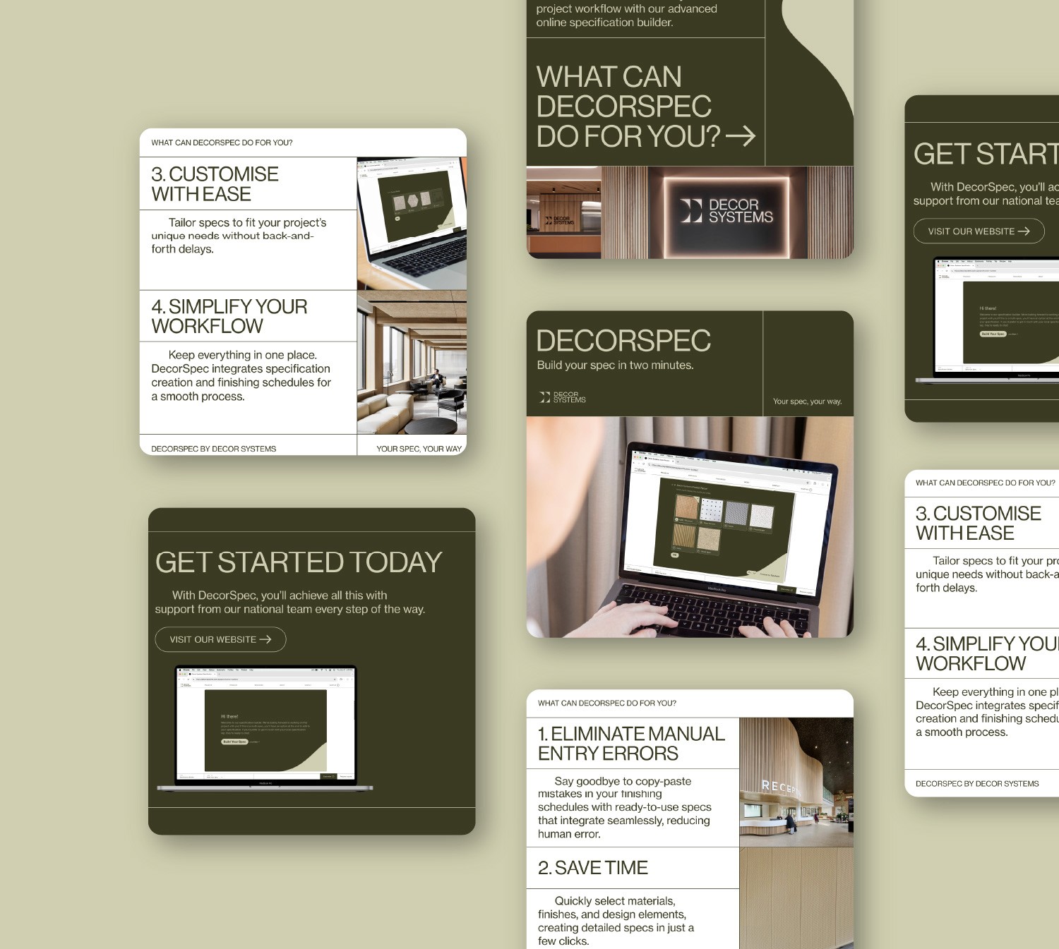 Carousal Ad or Video Decor Systems