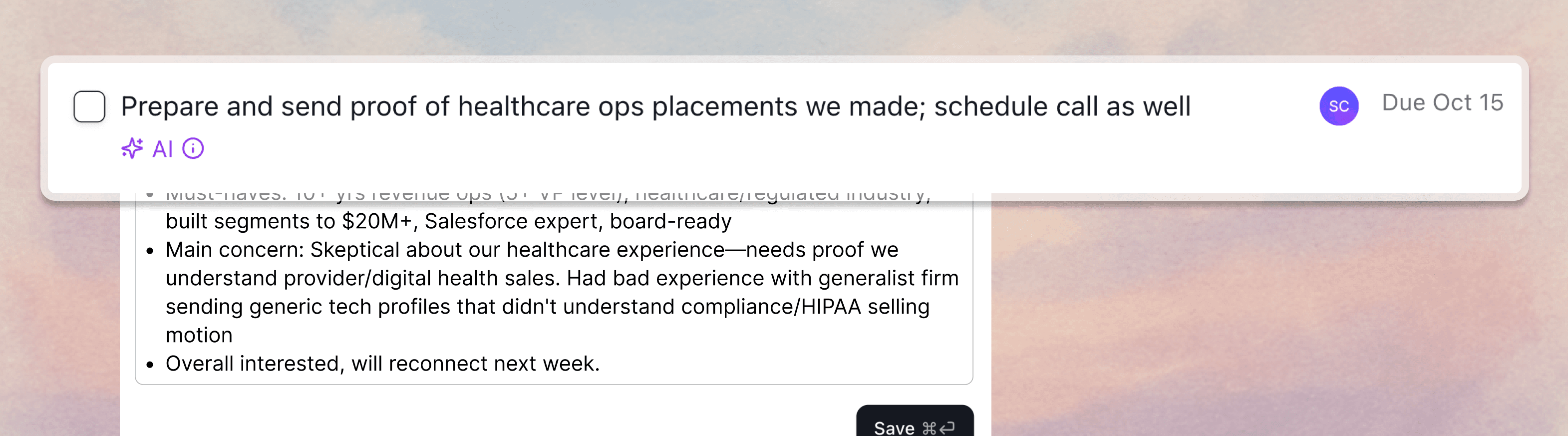 stardex ai product update | AI-suggested next steps