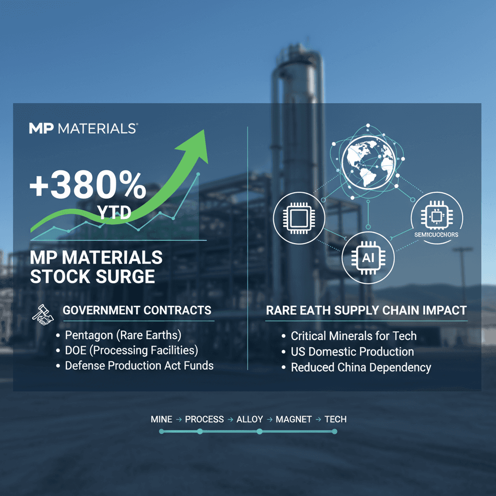 Infographic: MP Materials 380% YTD surge and supply chain impact