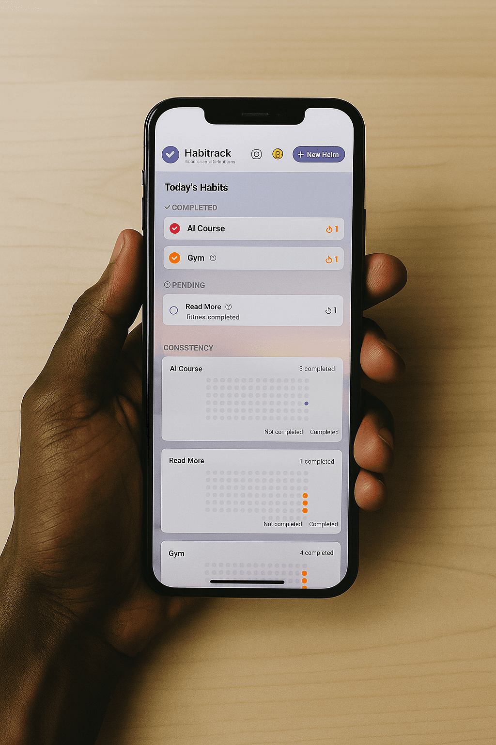 A mockup of Freelio's mobile app