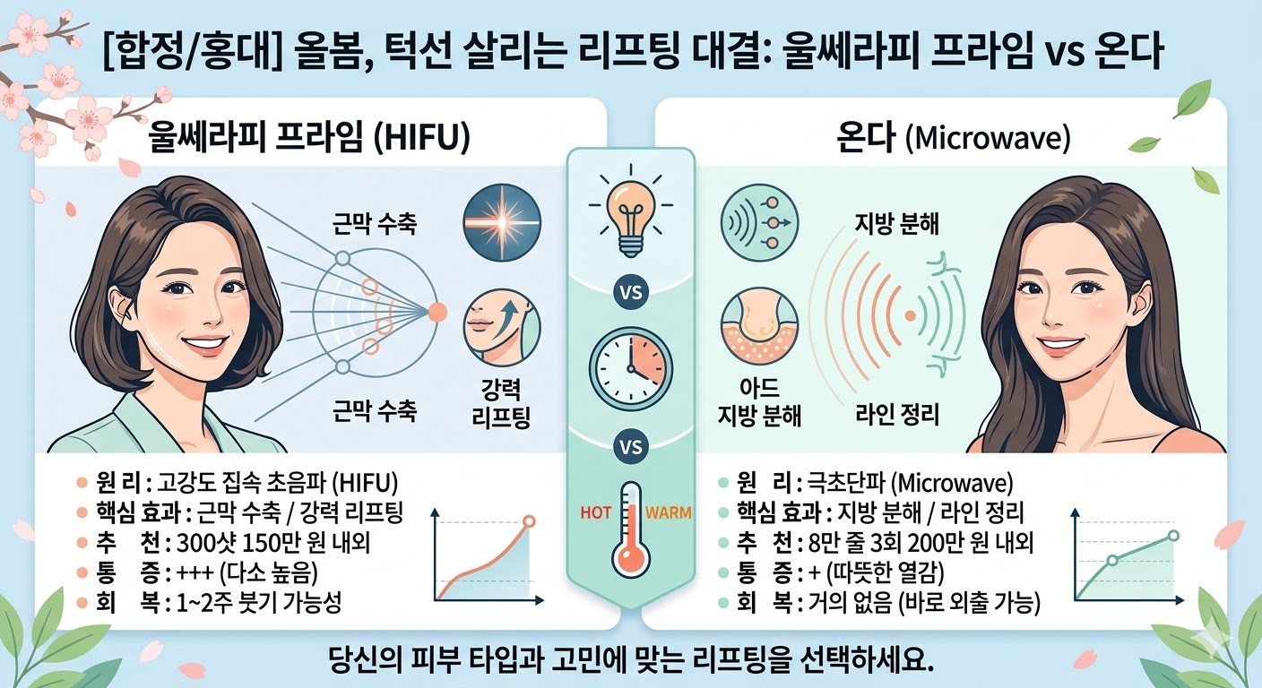 울쎄라피프라임vs온다