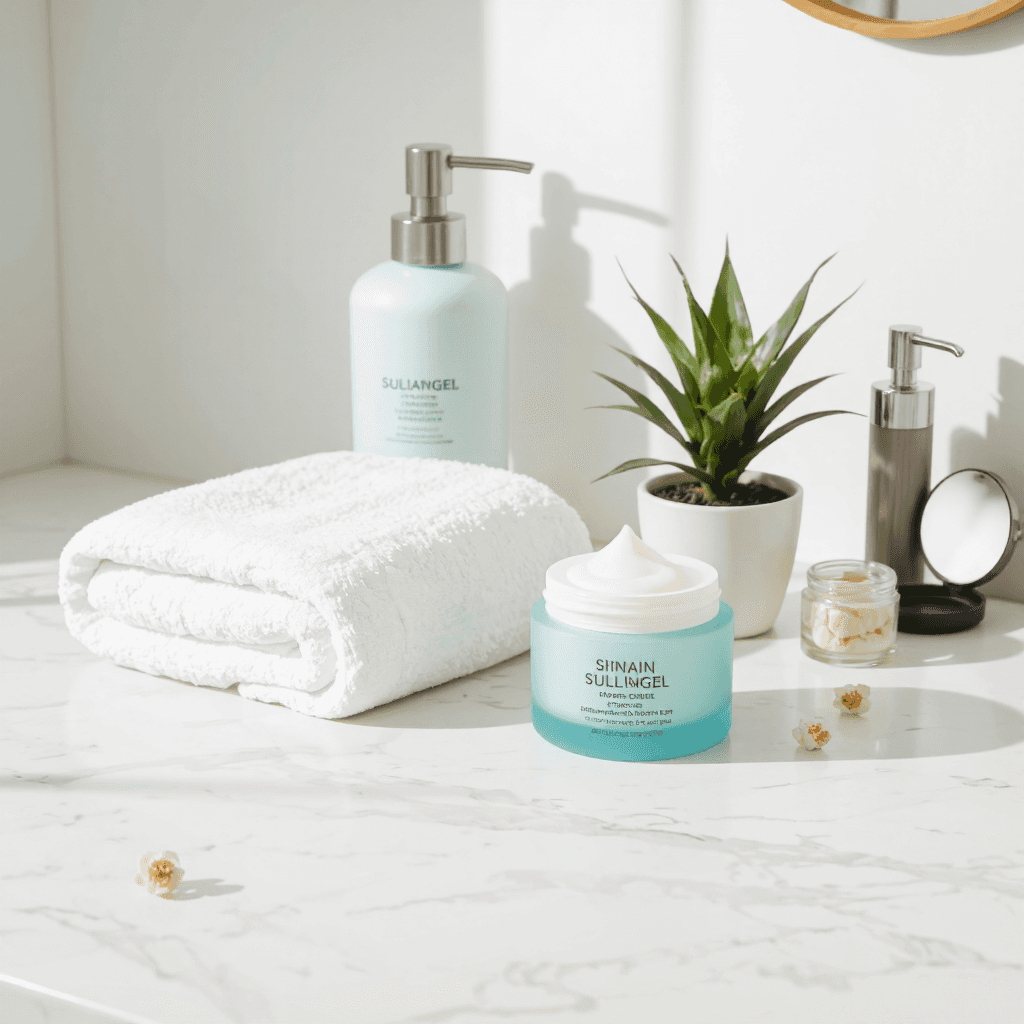 product photography of skincare gel