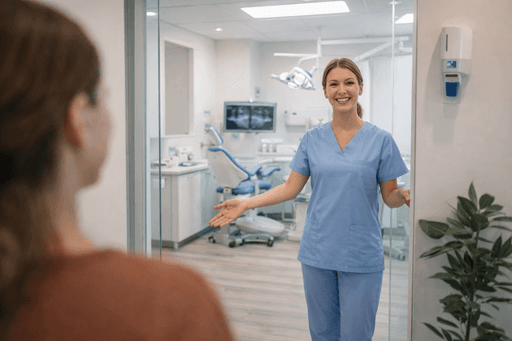 Une dentiste qui vous accueil