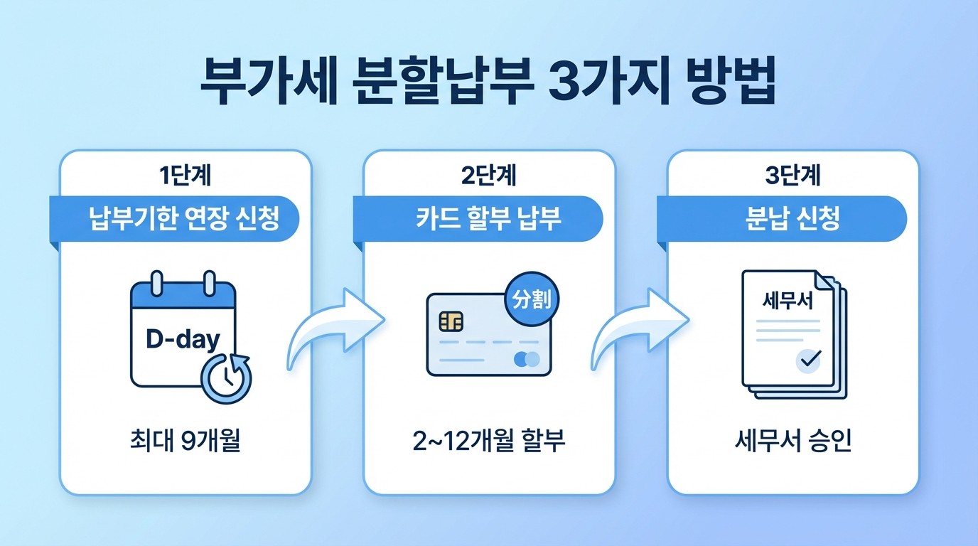 부가세 분납 방법