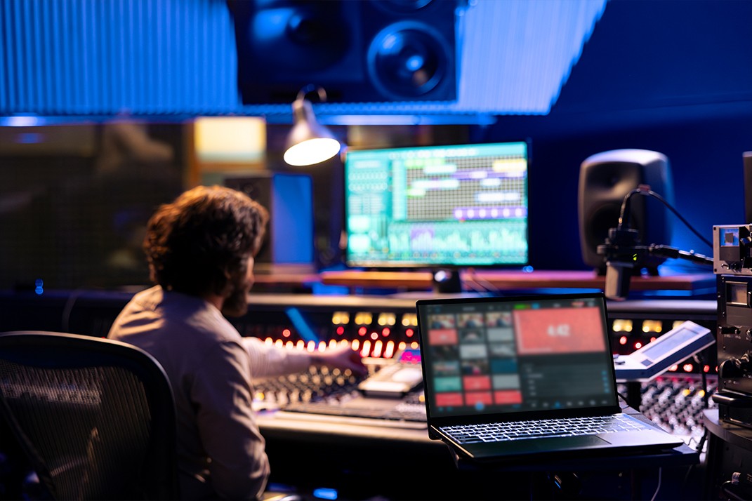 Group of people using laptop