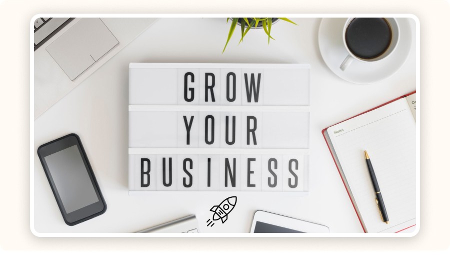 “GROW YOUR BUSINESS” words