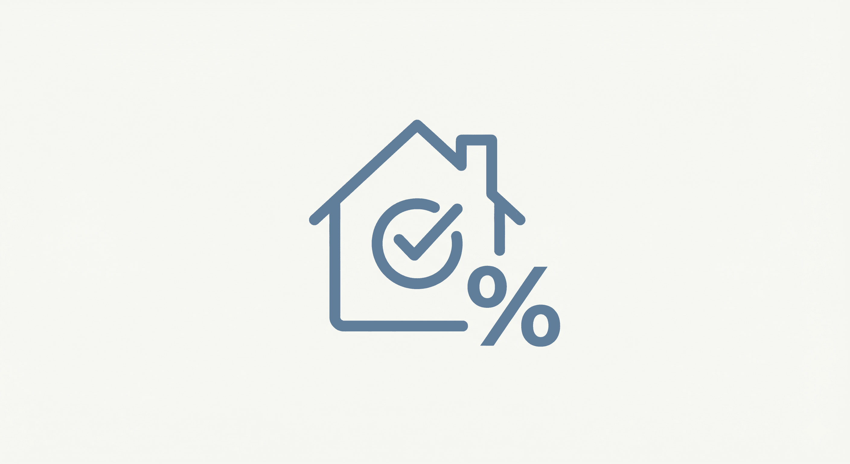 House icon with tick and percentage