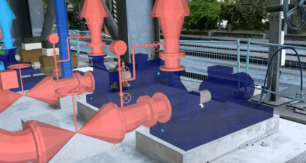 image AR/VR d'un chantier