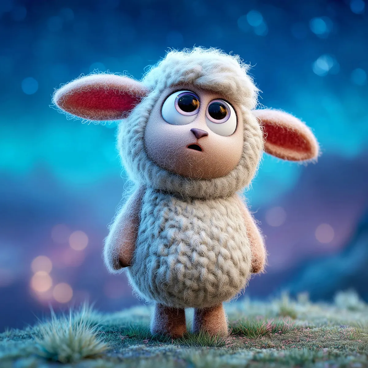 Lumi, a soft woolly lamb character 