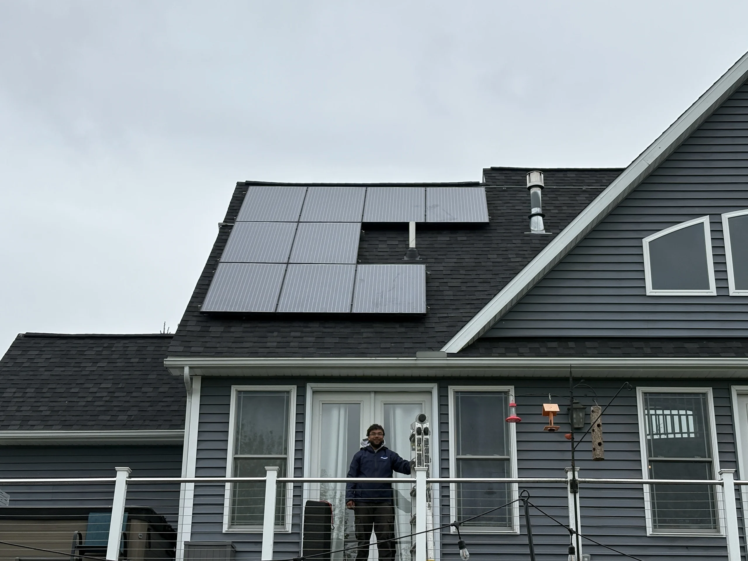 Solar panels on a WNY home