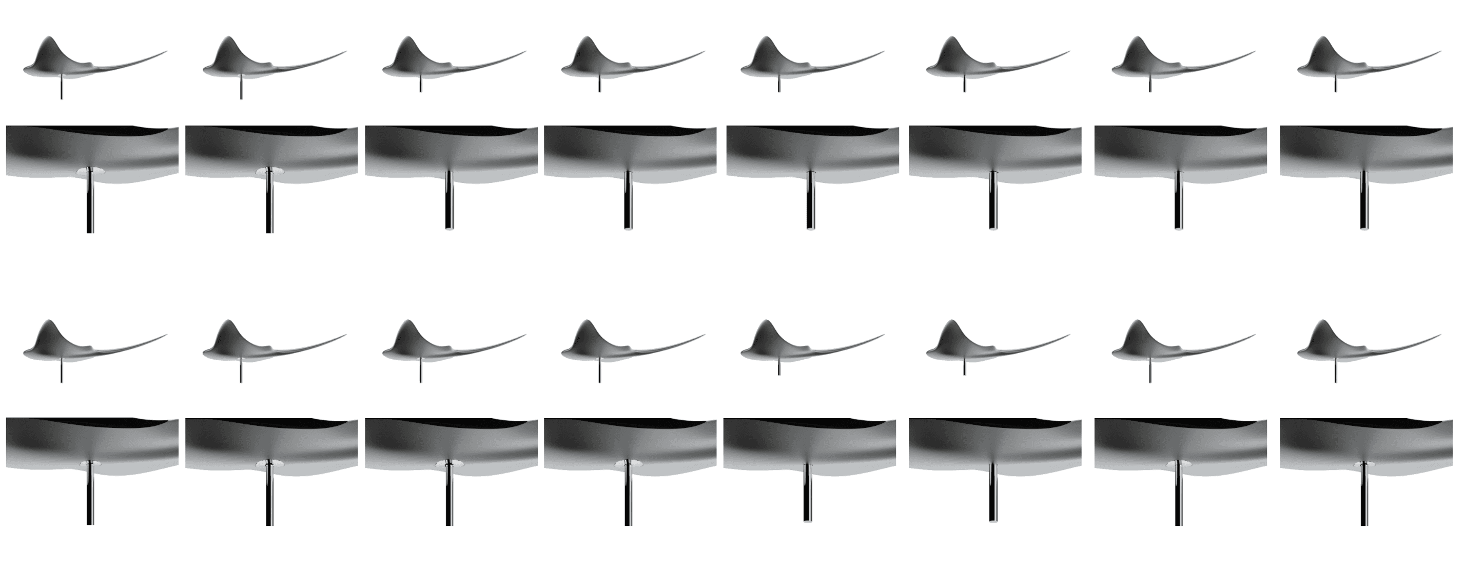 Streetside billboard with flyposters of the Batch.Works brand and illustrations