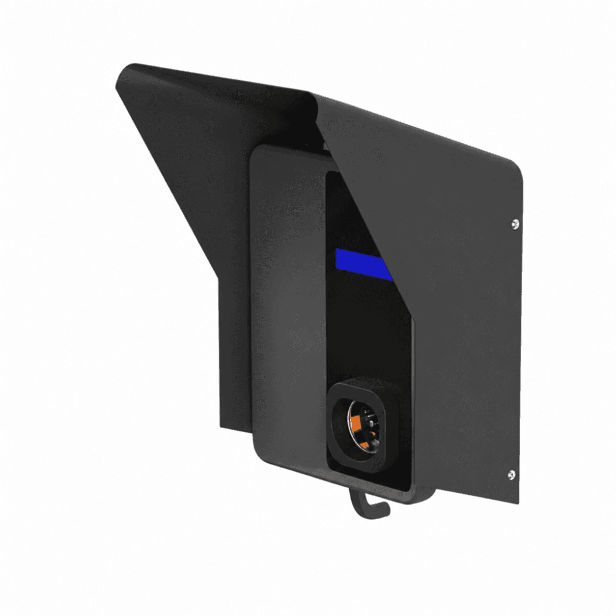 Cobertura de parede com wallbox instalado
