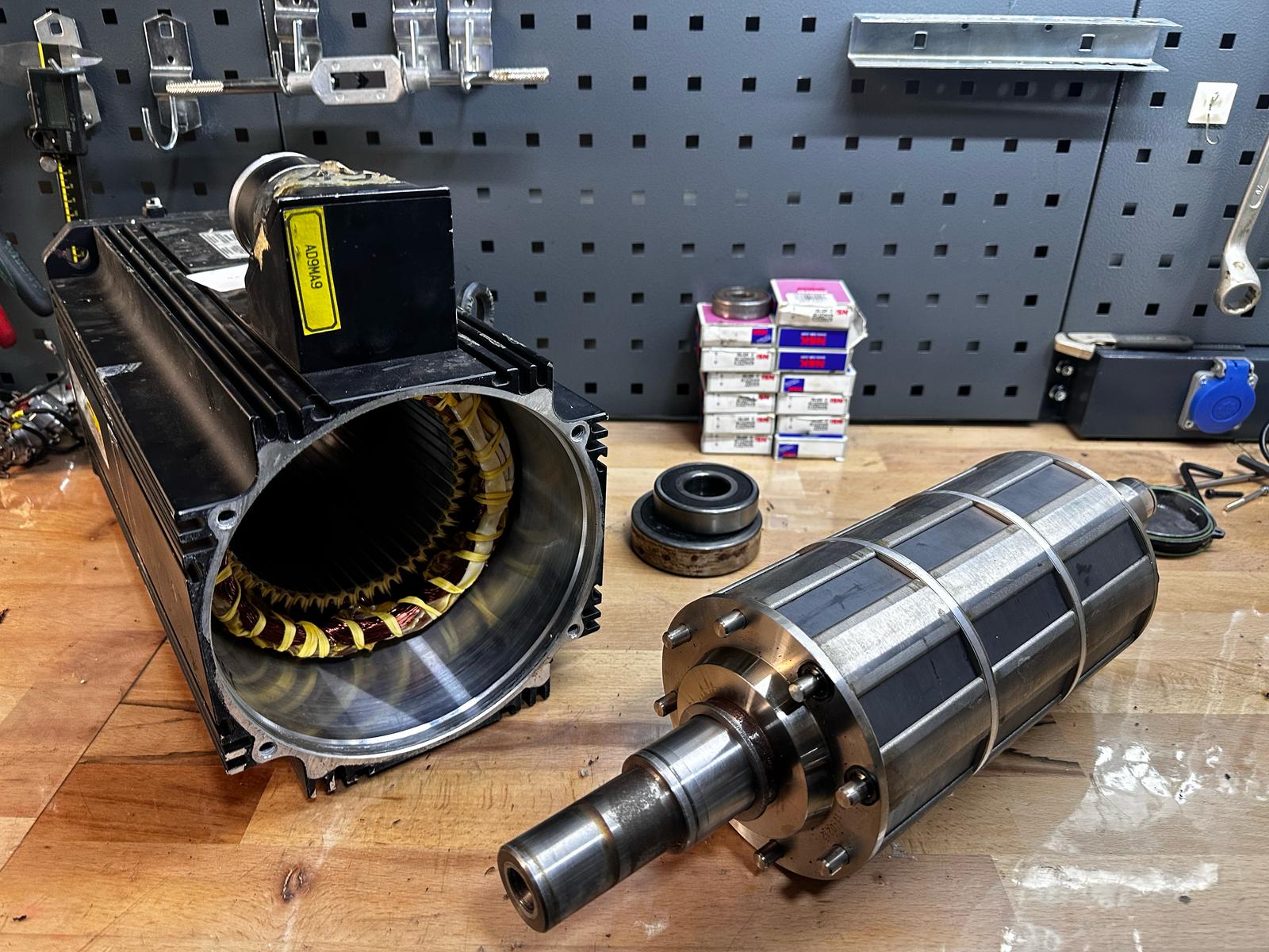 servo motor rotor ve stator