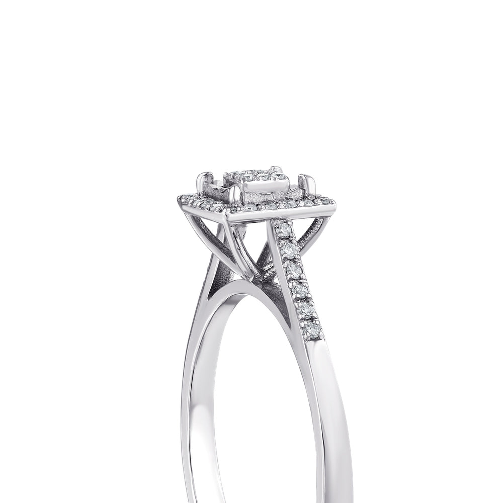 Assos 0.20 Karat F Renk Pırlanta Fantezi 14 Ayar Yüzük