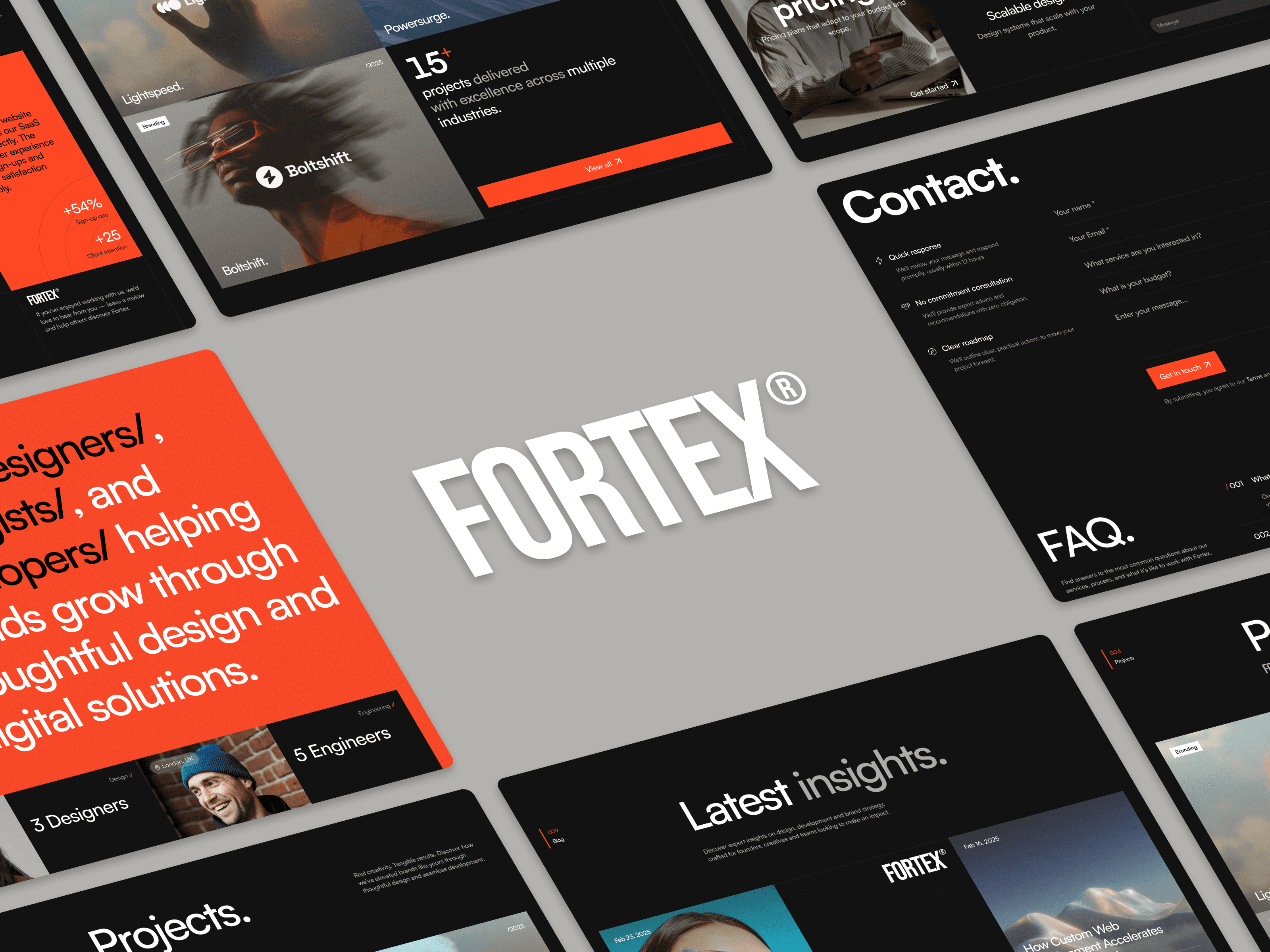 Fortex — Premium Agency Website Template Showcase Image 3