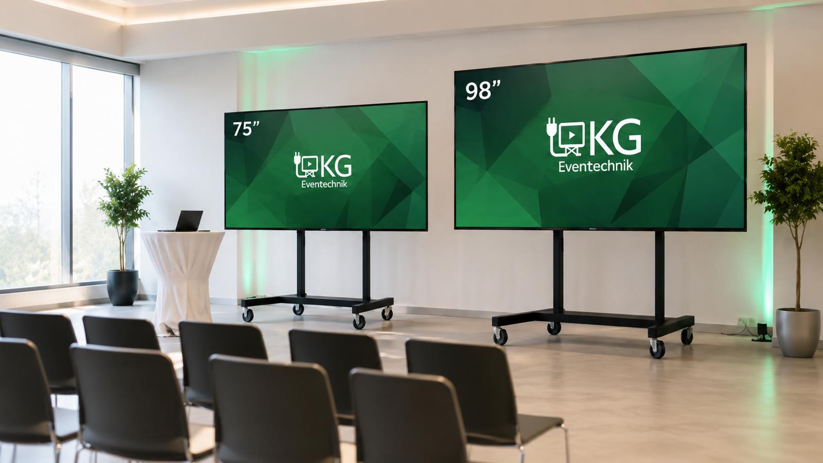 Moderne Konferenztechnik in einem Veranstaltungsraum